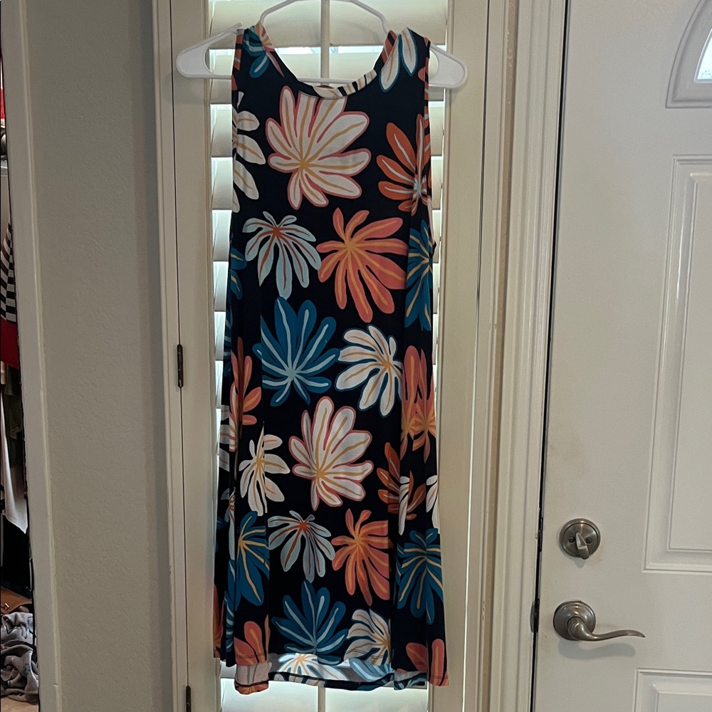 LOFT floral  Sleeveless Dress